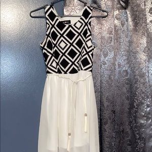 Black and white dress